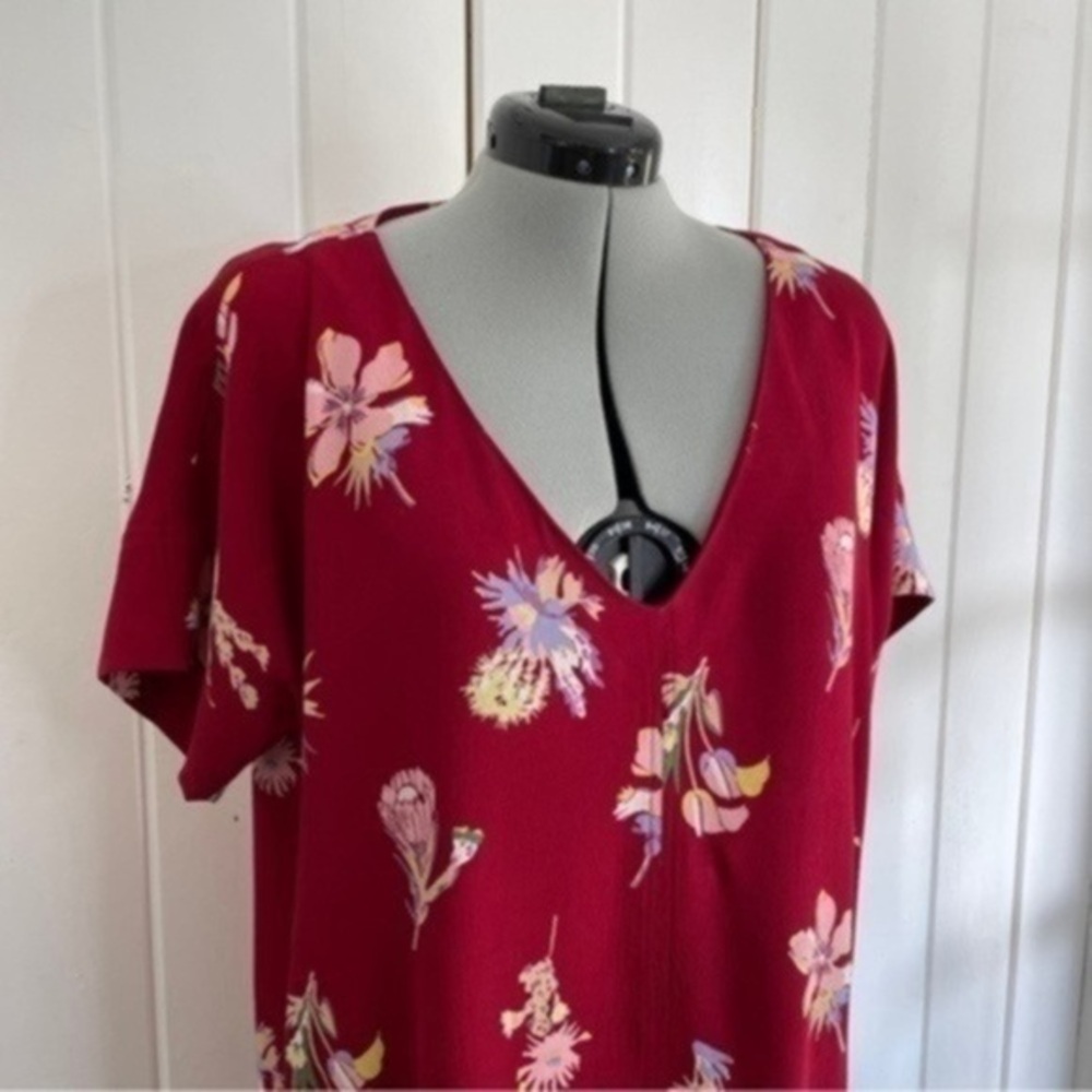 Madewell Red Birds of Paradise Dress​​​​​ - Picture 2 of 10